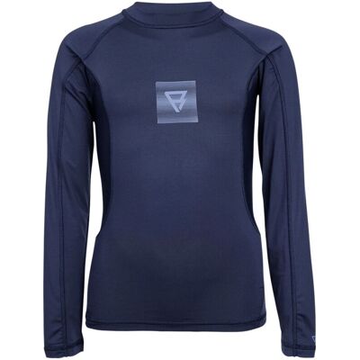 Brunotti Brushield Rashguard UV-shirt jongens 140 Blauw 140 unisex Brunotti Brushield Rashguard UV-shirt jongens 140 Blauw 140 unisex