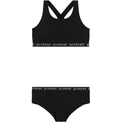 Meisjes Bikini-Set Protest - Textuur, Racerback, Hipster Pasvorm Meisjes Bikini-Set Protest - Textuur, Racerback, Hipster Pasvorm