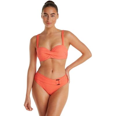 Ten Cate Bottom Buckle Bikini Slip dames S/36 Koraalrood Small unisex Ten Cate Bottom Buckle Bikini Slip dames S/36 Koraalrood Small unisex