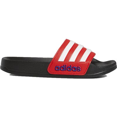 Adidas Adilette Shower +Wit +Rood Badslippers JR+SR 31 Zwart 31 unisex Adidas Adilette Shower +Wit +Rood Badslippers JR+SR 31 Zwart 31 unisex
