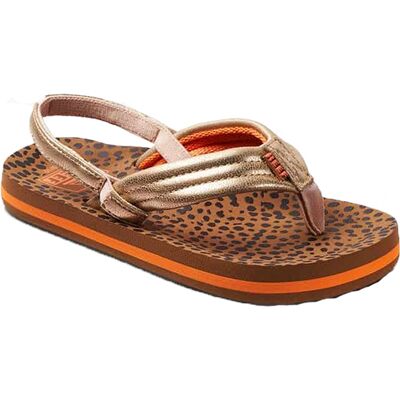 Reef Little Ahi Slippers meisjes 24 Bruin dessin 24 unisex Reef Little Ahi Slippers meisjes 24 Bruin dessin 24 unisex