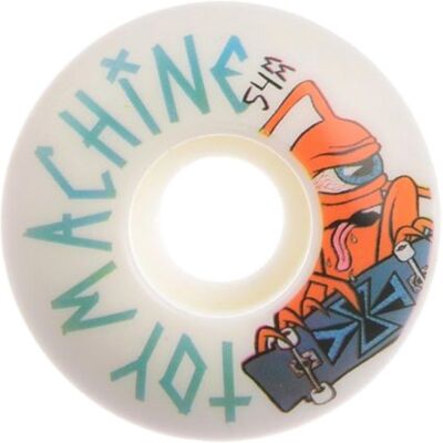 Toymachine Sect Skater 54MM Skateboard Wielen 54MM Wit dessin 54MM unisex Toymachine Sect Skater 54MM Skateboard Wielen 54MM Wit dessin 54MM unisex