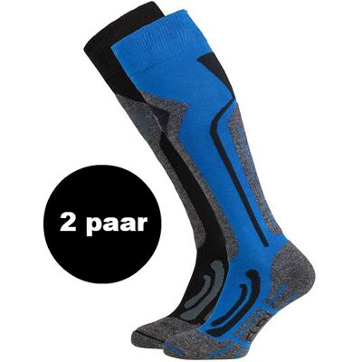 Falcon 2-pack Ski- en snowboardsokken junior 23-26 Kobalt 23-26 unisex Falcon 2-pack Ski- en snowboardsokken junior 23-26 Kobalt 23-26 unisex