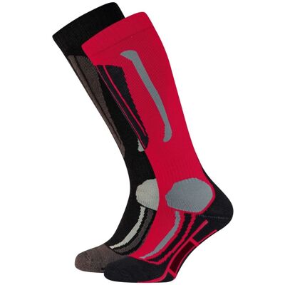Falcon 2-pack Ski- en snowboardsokken junior 31-34 Zwart 31-34 unisex Falcon 2-pack Ski- en snowboardsokken junior 31-34 Zwart 31-34 unisex
