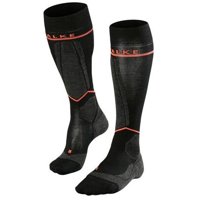 Falke SK Compression Wool W2 Compressieskisokken dames 35 Zwart 35 unisex Falke SK Compression Wool W2 Compressieskisokken dames 35 Zwart 35 unisex