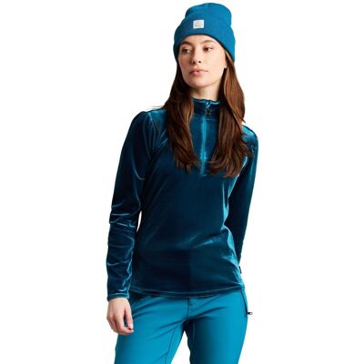 Protest PRTMilly 1/4 zip active Skipully dames L/40 Blauw Large unisex Protest PRTMilly 1/4 zip active Skipully dames L/40 Blauw Large unisex