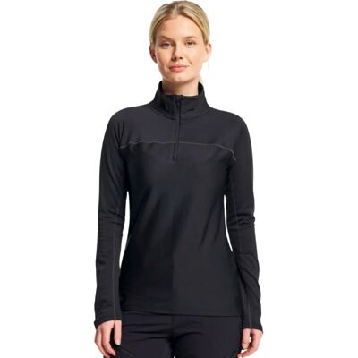 Tenson Txlite Base Half Zip Skipully dames 2XL/44 Zwart 2X-Large unisex Tenson Txlite Base Half Zip Skipully dames 2XL/44 Zwart 2X-Large unisex