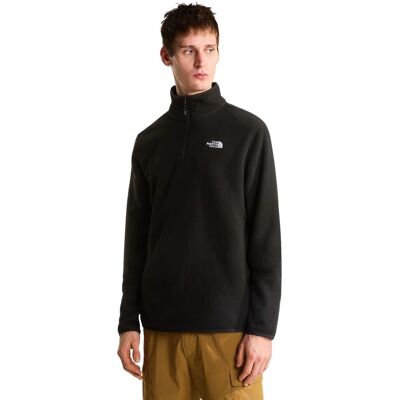 The North Face Glacier Fleece 1/4 Zip Skipully heren M Zwart Medium unisex The North Face Glacier Fleece 1/4 Zip Skipully heren M Zwart Medium unisex
