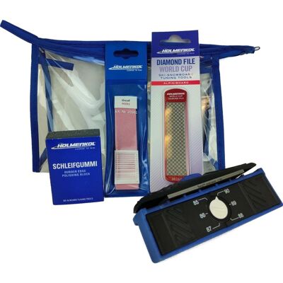 Holmenkol Slijp Set 4 delig Ski/Snowboard Onderhoud Art. Blauw 1 unisex Holmenkol Slijp Set 4 delig Ski/Snowboard Onderhoud Art. Blauw 1 unisex