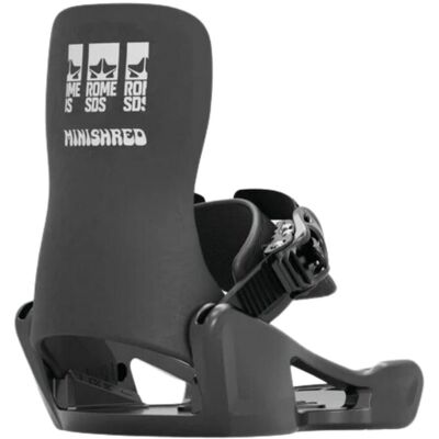 Rome Minishred Junior Snowboardbindingen XS Zwart Extra Small unisex Rome Minishred Junior Snowboardbindingen XS Zwart Extra Small unisex
