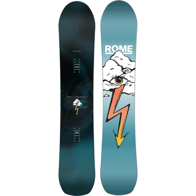 Rome Stale Crewzer 26/27 All-mountain freestyle snowboard 157 Blauw dessin 157 unisex Rome Stale Crewzer 26/27 All-mountain freestyle snowboard 157 Blauw dessin 157 unisex