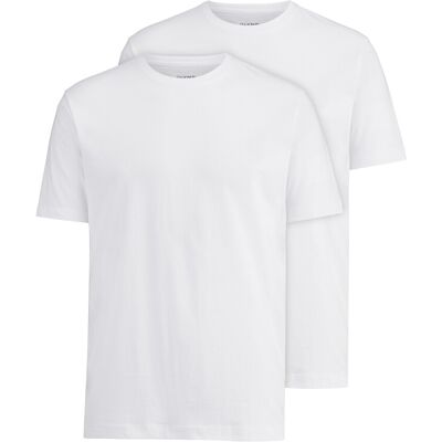 OLYMP Modern Fit T-Shirt Wit - Ronde Hals, 2-Pack OLYMP Modern Fit T-Shirt Wit - Ronde Hals, 2-Pack