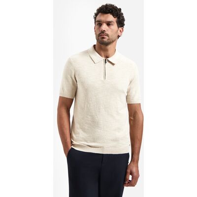 No Excess Pullover Short Sleeve Polo Zip Frote Desert L No Excess Pullover Short Sleeve Polo Zip Frote Desert L