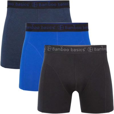 Bamboo Basics Boxershorts 3pack Bamboo Black/Navy/Blue L Bamboo Basics Boxershorts 3pack Bamboo Black/Navy/Blue L