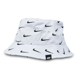 Nike Swoosh Bucket Hat - Unisex Petten  - White - Size: One Size