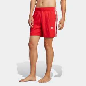 Adidas Originals Adicolor 3-Stripes Swim - Heren Korte Broeken  - Red - Size: Large