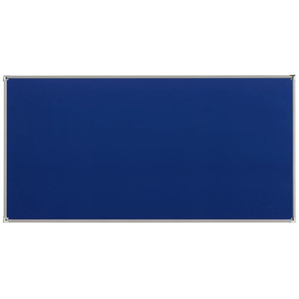 EUROKRAFTpro Premium-prikbord, textielbekleding, blauw EUROKRAFTpro
