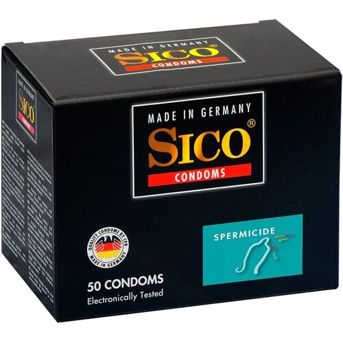 Sico Spermicide Condooms - Zaaddodend Glijmiddel 60 stuks (5 x 12)