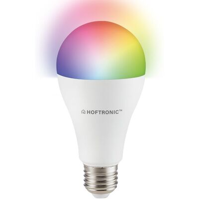 HOFTRONIC SMART E27 RGBWW LED Lamp - Slim, Dimbaar & App-Gestuurd HOFTRONIC SMART E27 RGBWW LED Lamp - Slim, Dimbaar & App-Gestuurd