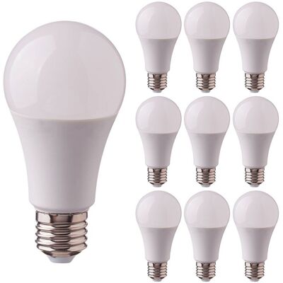 V-TAC 10x E27 LED Lamp - 8.5 806 lumen - 3000K warm wit - Vervangt 60 Watt - E27 fitting - A60 lamp - Grote fitting V-TAC 10x E27 LED Lamp - 8.5 806 lumen - 3000K warm wit - Vervangt 60 Watt - E27 fitting - A60 lamp - Grote fitting
