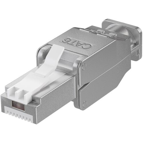 Goobay CAT6 RJ45 connector plug - STP - RJ45 - voor internetkabels - ethernet kabel - CAT kabel - gereedschapsloos