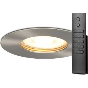 HOFTRONIC™ Set van 6 dimbare LED inbouwspots Bari RVS GU10 5 Watt 2700K IP65 waterdicht incl. afstandsbediening