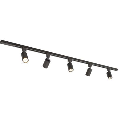 HOFTRONIC Taros Railverlichting Pakket - Recht - 1,5 m rail - 5 railspots - Excl. Lichtbron - IP20 - Modulair - 230V HOFTRONIC Taros Railverlichting Pakket - Recht - 1,5 m rail - 5 railspots - Excl. Lichtbron - IP20 - Modulair - 230V