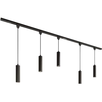 HOFTRONIC Taros Railverlichting Pakket - Recht - 2x 1 m rail - 5 hanglampen - Incl. 2700K GU10 - IP20 - Modulair - 230V HOFTRONIC Taros Railverlichting Pakket - Recht - 2x 1 m rail - 5 hanglampen - Incl. 2700K GU10 - IP20 - Modulair - 230V