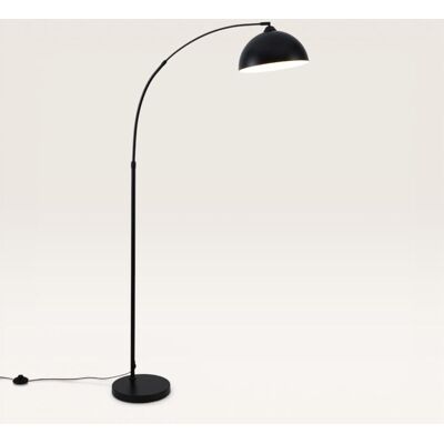 LUSENZ Karian - Zwarte Staande lamp Metaal 180 cm - Modern design - Woonkamer lamp - Mat - E27 fitting - Met voetschakelaar LUSENZ Karian - Zwarte Staande lamp Metaal 180 cm - Modern design - Woonkamer lamp - Mat - E27 fitting - Met voetschakelaar