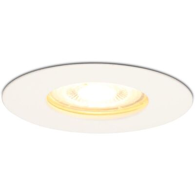 HOFTRONIC Bari LED Inbouwspot - 4 Watt 345 lumen - 2700K Warm Wit - GU10 - Dimbaar - Rond - IP65 Waterdicht - Wit - Voor binnen, buiten en badkamer HOFTRONIC Bari LED Inbouwspot - 4 Watt 345 lumen - 2700K Warm Wit - GU10 - Dimbaar - Rond - IP65 Waterdicht - Wit - Voor binnen, buiten en badkamer
