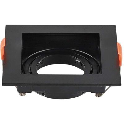 V-TAC Fresno LED Inbouwspot - Kantelbaar armatuur - Kunststof - 95x95mm - GU10 Fitting incl. lamphouder - Vierkant - IP20 voor binnen - Zwart V-TAC Fresno LED Inbouwspot - Kantelbaar armatuur - Kunststof - 95x95mm - GU10 Fitting incl. lamphouder - Vierkant - IP20 voor binnen - Zwart