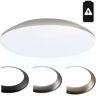 HOFTRONIC™ LED Bulkhead 38 cm - Plafondlamp met noodaccu - 25W 2600 Lumen - 6500K Daglicht wit - IK10 - Chroom - IP65 Waterdicht