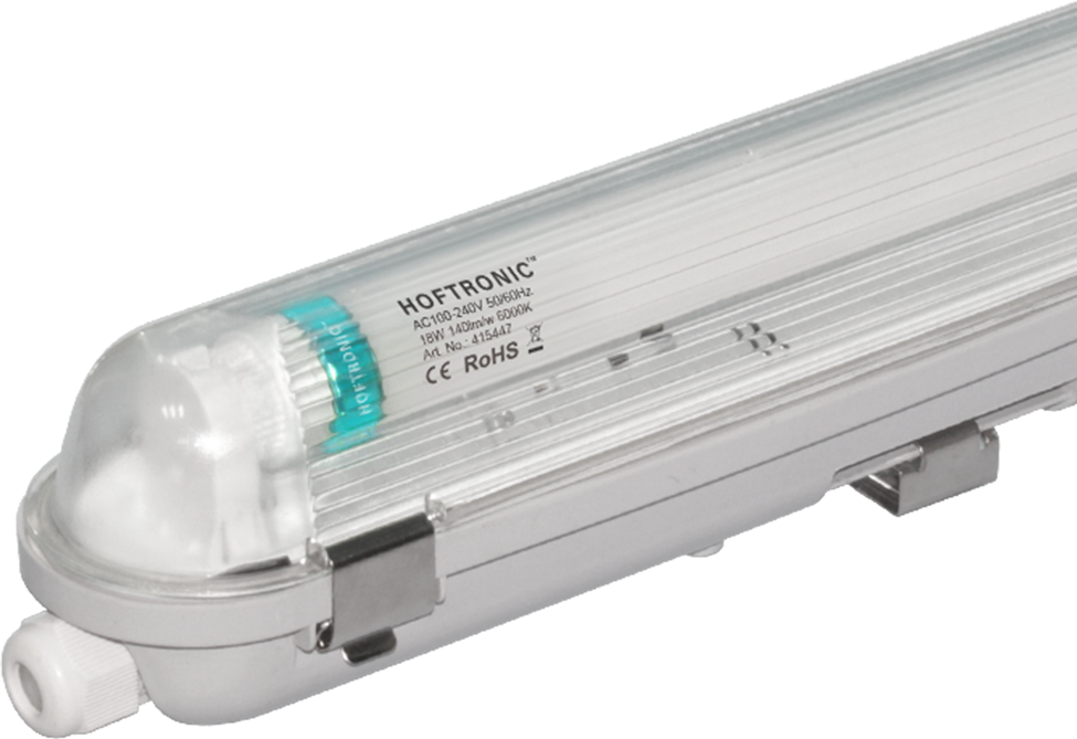 HOFTRONIC™ LED T8 TL armatuur IP65 120 cm 6000K 18W 2520lm 140lm/W Flikkervrij koppelbaar