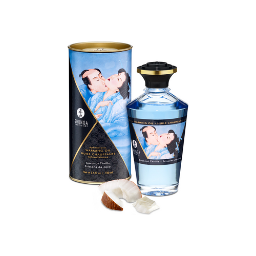 Shunga Aphrodisia Oil - Coconut Thrills - 3.5 fl oz / 100 ml