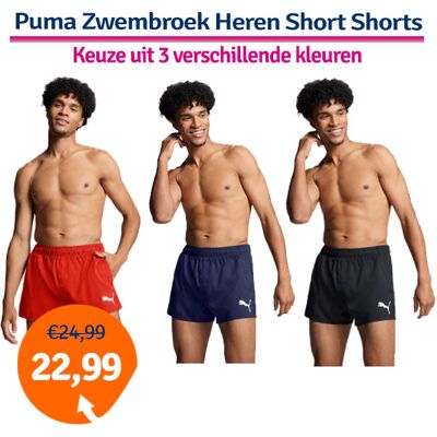 Puma Zwembroek Heren Short Shorts Navy-L Puma Zwembroek Heren Short Shorts Navy-L