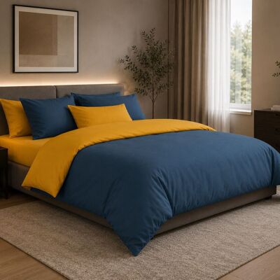 The One Bedding - The One - Indigo Blauw - 140x220 - Dekbedovertrek The One Bedding - The One - Indigo Blauw - 140x220 - Dekbedovertrek