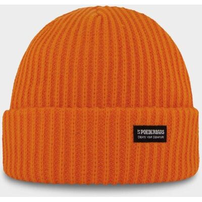 Poederbaas Muts Royal Rib Beanie Orange Poederbaas Muts Royal Rib Beanie Orange