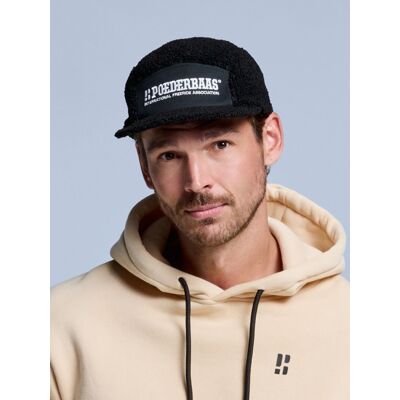 Poederbaas Pet Ted 5-Panel Zwart Poederbaas Pet Ted 5-Panel Zwart