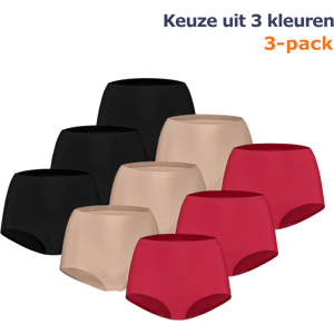 Ten Cate Secrets High Waist Slip 3-pack Rood-S Ten Cate Secrets High Waist Slip 3-pack Rood-S