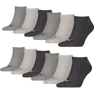 Puma Sneakersokken Plain 12-pack Antraciet Melange-47/49 Puma Sneakersokken Plain 12-pack Antraciet Melange-47/49