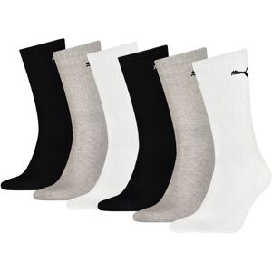 Puma Sportsokken Zwart Grijs Wit 6-pack-35/38 Puma Sportsokken Zwart Grijs Wit 6-pack-35/38