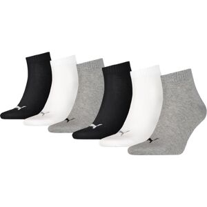 Puma Quarter Sokken Plain 6-pack Zwart / Wit / Grijs-35/38 Puma Quarter Sokken Plain 6-pack Zwart / Wit / Grijs-35/38