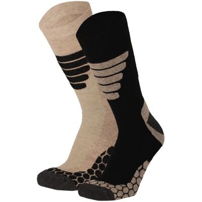 Xtreme Wandelsokken 2-pack Multi Beige-35/38 Xtreme Wandelsokken 2-pack Multi Beige-35/38