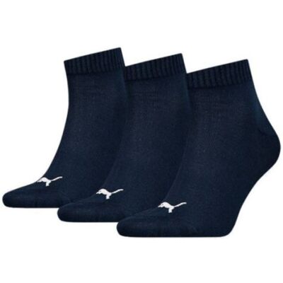 Puma Quartersokken Plain 3-pack Navy-39-42 Puma Quartersokken Plain 3-pack Navy-39-42