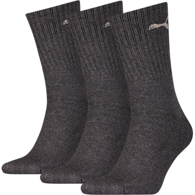 Puma sokken sport sokken antraciet 3-pack-39-42 Puma sokken sport sokken antraciet 3-pack-39-42