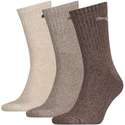 Puma sokken hoog safari-wit-zand 3-pack-39-42 Puma sokken hoog safari-wit-zand 3-pack-39-42