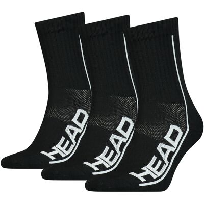 HEAD Sokken Performance Short Crew 3-pack Zwart-35/38 HEAD Sokken Performance Short Crew 3-pack Zwart-35/38
