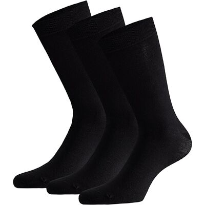 Apollo Sokken Basic Bamboo Zwart 3-pack-35/38 Apollo Sokken Basic Bamboo Zwart 3-pack-35/38
