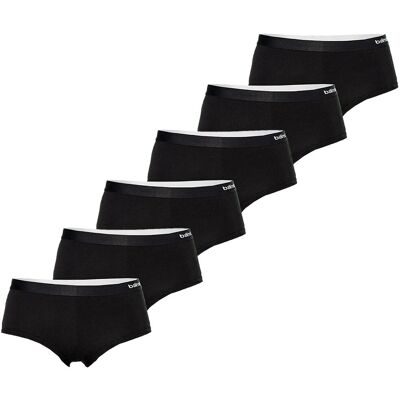 Apollo Hipsters Dames Bamboo Basic Zwart 6-Pack-M Apollo Hipsters Dames Bamboo Basic Zwart 6-Pack-M