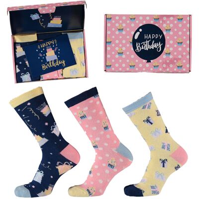 Apollo Sokken Giftbox Verjaardag Dames Cakes & Gifts met gratis wenskaart Apollo Sokken Giftbox Verjaardag Dames Cakes & Gifts met gratis wenskaart